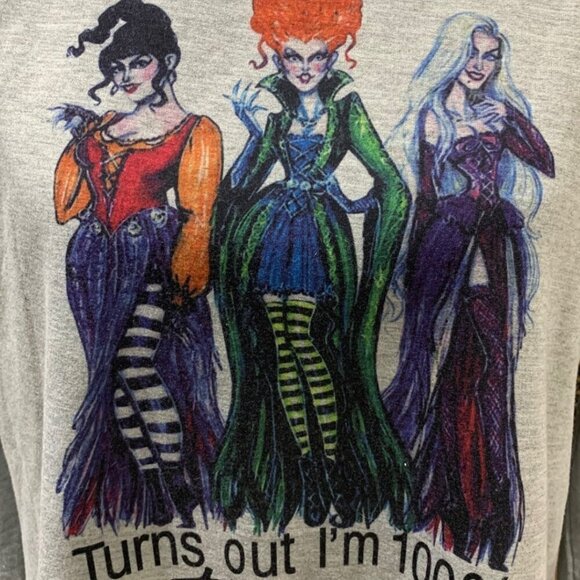 Sanderson Sisters "Took a DNA Test" Sassy Long sleeve Tshirt SIze XL - Picture 2 of 9